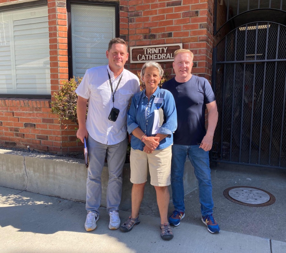 Colby May, Energy for Purpose | Anita Williams, Green Team member | Kevin Donohue, Jr Warden